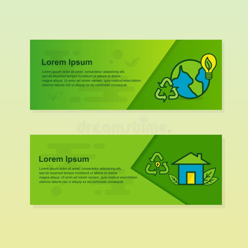 Environmental Banner Template Stock Vector Illustration of layout