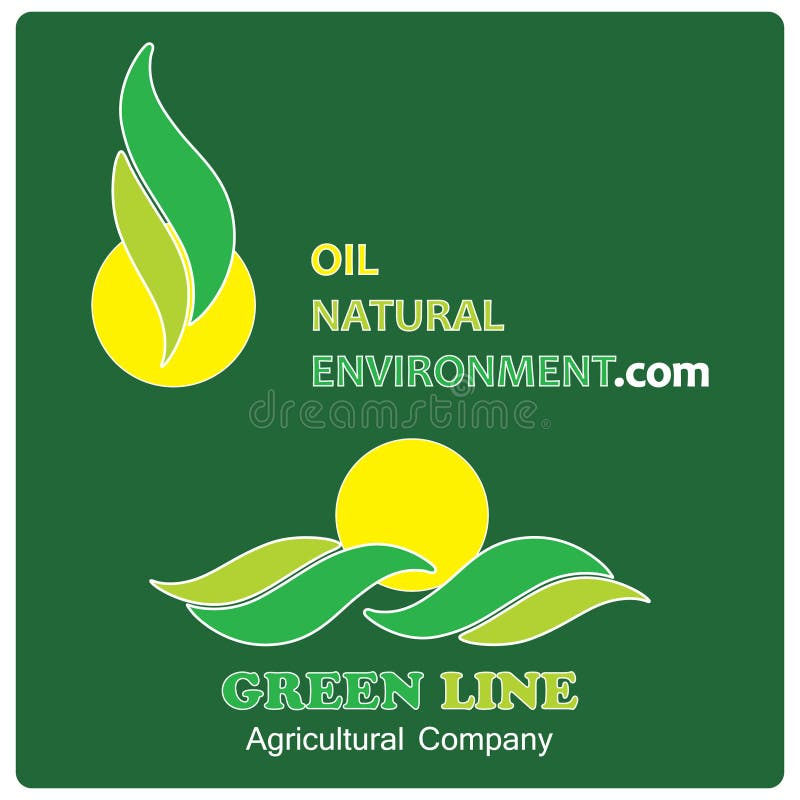 Environmental Company Logos Stock Vector Illustration of companies