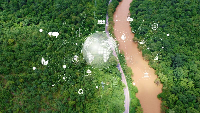 Environmental technology concept. stock photography