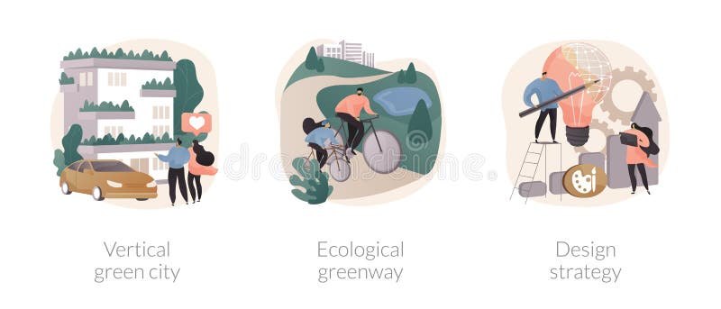 Environmental urban solutions abstract concept vector illustrations. vector illustration