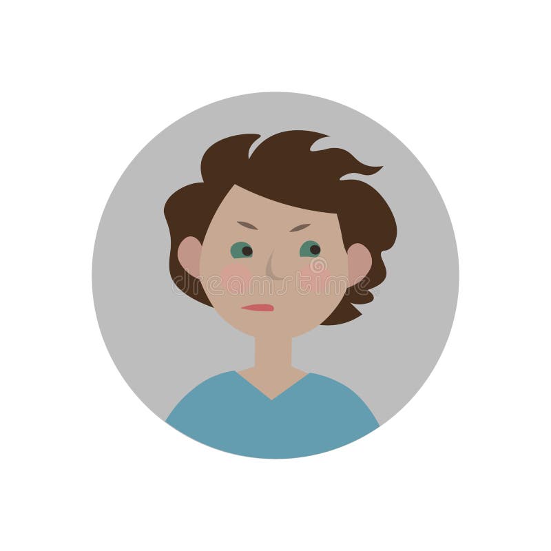 Envy emoticon. Jealous expression icon. stock illustration