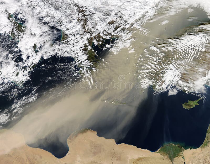 Epic sandstorm over cairo and middle east