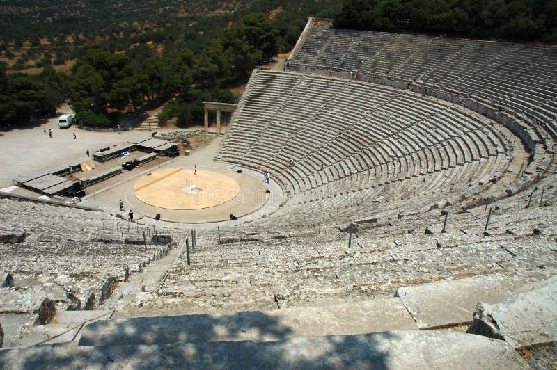 epidauros teatr obraz stock epidauros teatr obraz stock