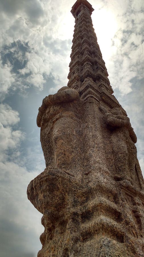 Episch monument in Pondicherry stock foto's Episch monument in Pondicherry stock foto's