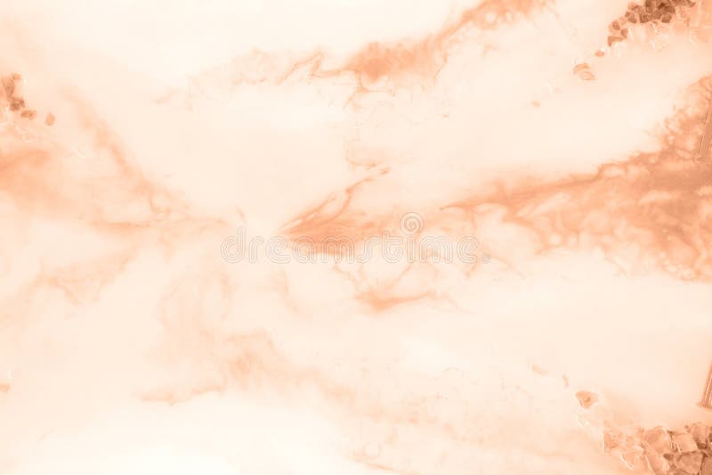 Epoxy resin paint, abstract background. Demonstrating the colors of 2024 - Peach Fuzz. stock photography