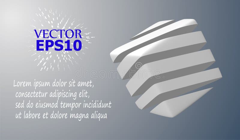 Abstract image of a geometric cut shape. Vector illustration royalty free illustration Abstract image of a geometric cut shape. Vector illustration royalty free illustration
