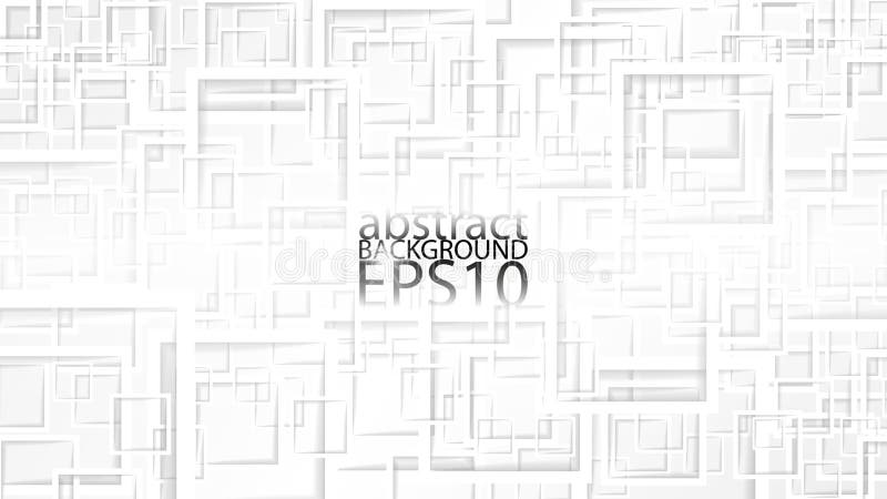 Eps10 abstrakt rastervektorbakgrund. grafisk effekt baserad på kvadratformer och skuggor. vektor illustrationer