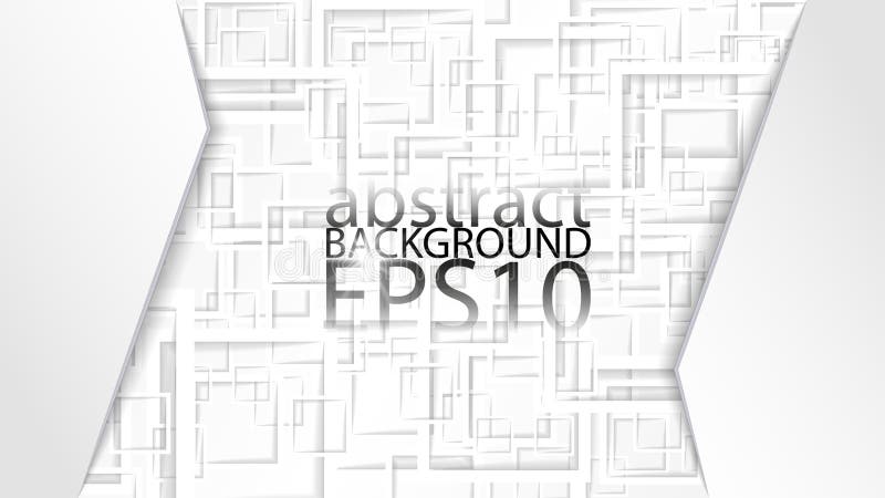 Eps10 abstrakt rastervektorbakgrund. grafisk effekt baserad på kvadratformer och skuggor. stock illustrationer