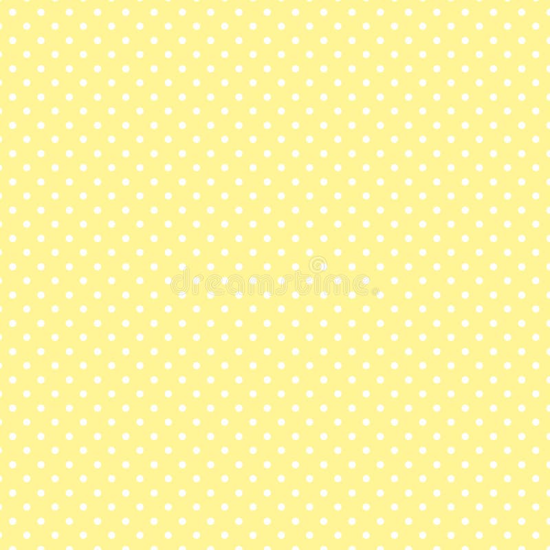 Seamless pattern of small white polka dots on a pastel yellow background for arts, crafts, fabrics, decorating, albums and scrap books. EPS &#x28;vector&#x29; file has a pattern swatch that will seamlessly fill any shape. Seamless pattern of small white polka dots on a pastel yellow background for arts, crafts, fabrics, decorating, albums and scrap books. EPS &#x28;vector&#x29; file has a pattern swatch that will seamlessly fill any shape.