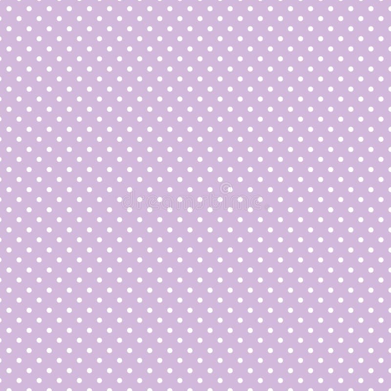 Seamless pattern of small white polka dots on a pastel lavender background for arts, crafts, fabrics, decorating, albums and scrap books. EPS &#x28;vector&#x29; file has a pattern swatch that will seamlessly fill any shape. Seamless pattern of small white polka dots on a pastel lavender background for arts, crafts, fabrics, decorating, albums and scrap books. EPS &#x28;vector&#x29; file has a pattern swatch that will seamlessly fill any shape.