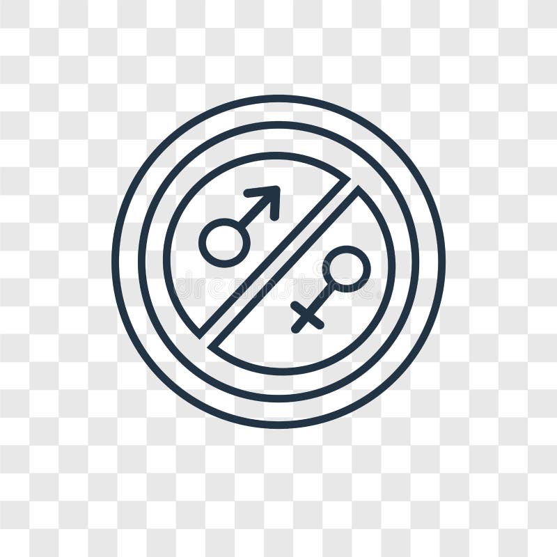 Equality concept vector linear icon isolated on transparent back royalty free illustration Equality concept vector linear icon isolated on transparent back royalty free illustration