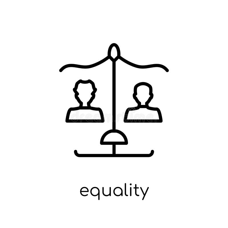 Equality Icon from Collection. Stock Vector - Illustration of legal, object: 130956012