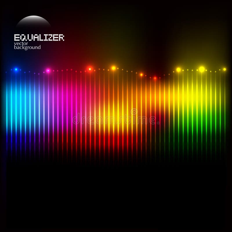 Equalizador colorido abstrato ilustração stock Equalizador colorido abstrato ilustração stock