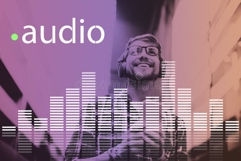 Ψηφιακός Equalizer Ήχου Γραφικό Σχέδιο Κινημάτων Ήχου και Μουσικών Τόνων στοκ φωτογραφία