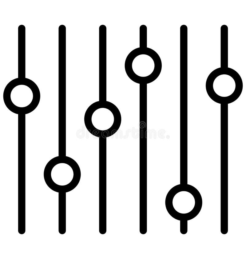 Equalizer, Music Preferences Isolated Vector Icon for Party and