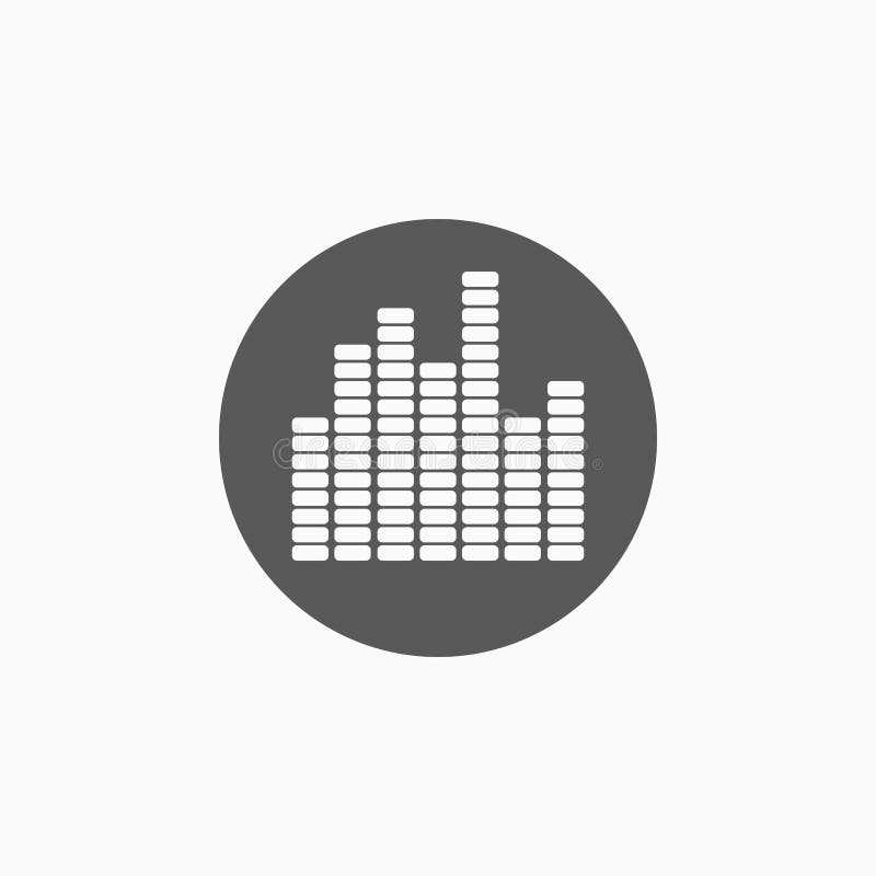 Equalizer Music Sound Wave Icon, EQ, Music, Sound Stock Vector