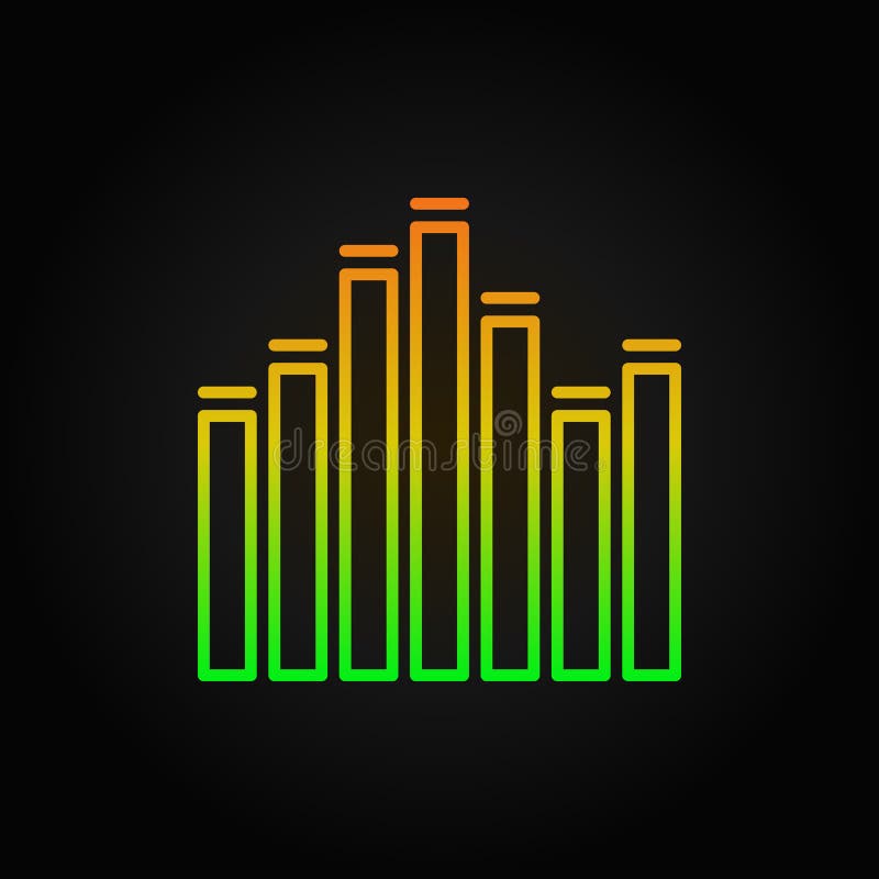 Equalizer Outline Concept Music Vector Icon or Logo Stock Vector ...