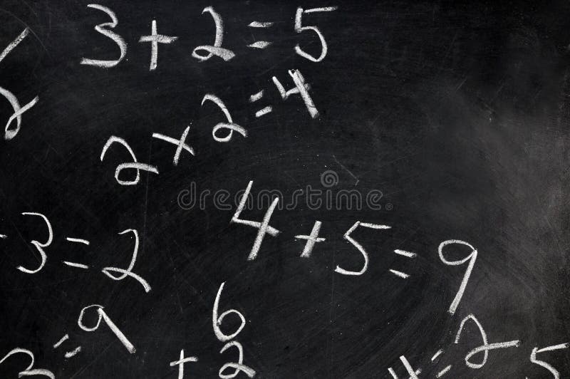 Equations on black chalkboard with copy space. Equations on black chalkboard with copy space.