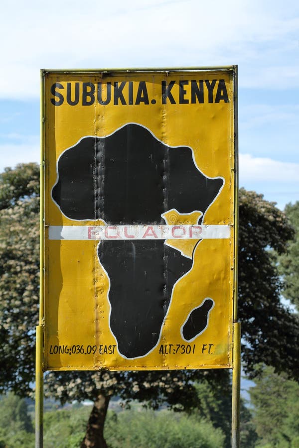 Equator crossing in Kenya stock photo. Image of sight - 95729994