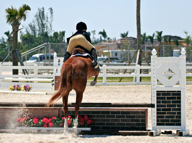 Equestrian Competition stock photo. Image of race, horseback 1602246