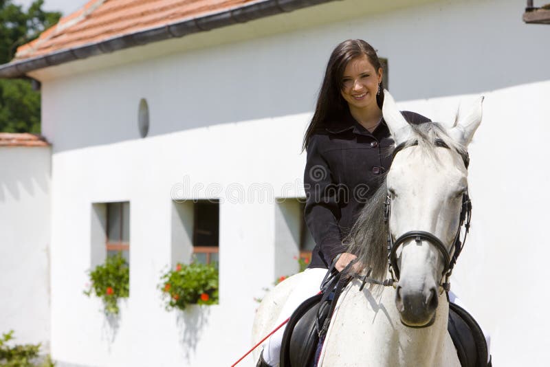 Equestrian on horseback