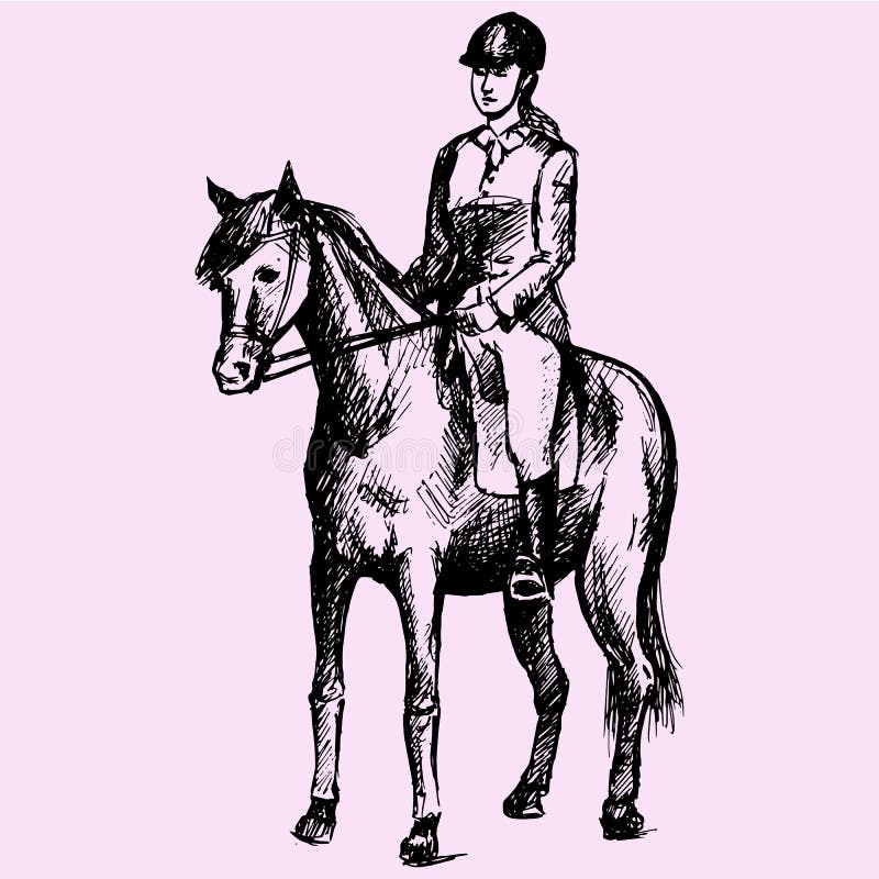 Equestrian sport stock illustration Equestrian sport stock illustration