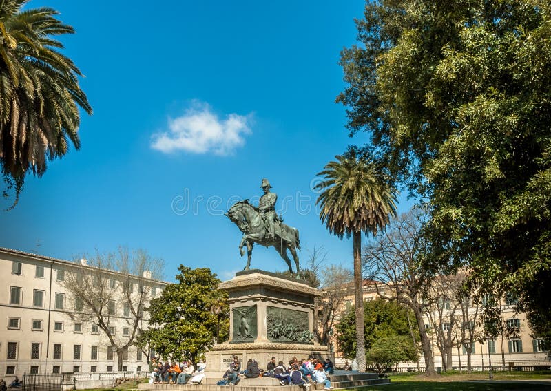 Equestrian statua obrazy stock