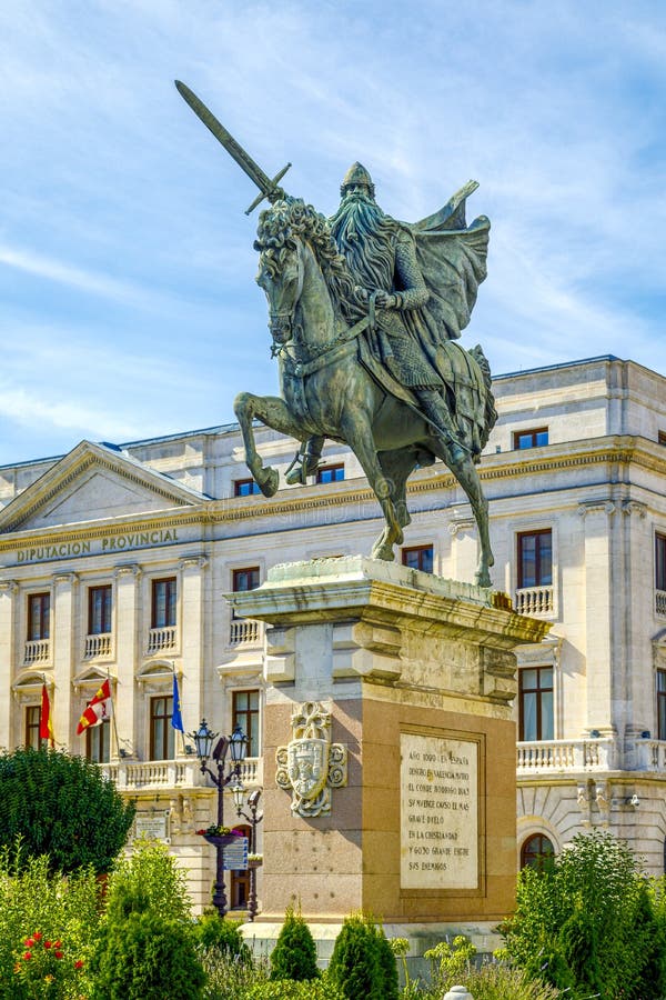 Statue of El Cid in Burgos, Spain Stock Image Image of city, spain