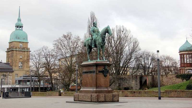 Equestrian Statue of Ludwig IV, Grand Duke of Hesse, on the ...