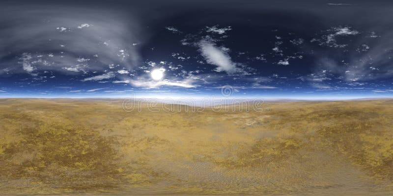 Equidistant de projectielandschap van HDRI stock foto's Equidistant de projectielandschap van HDRI stock foto's