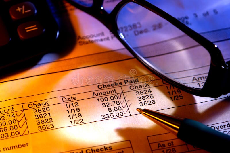 Equilibrio de una cuenta corriente imágenes de archivo libres de regalías Equilibrio de una cuenta corriente imágenes de archivo libres de regalías