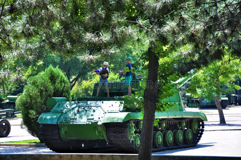 Equipamento das forças armadas do russo foto de stock