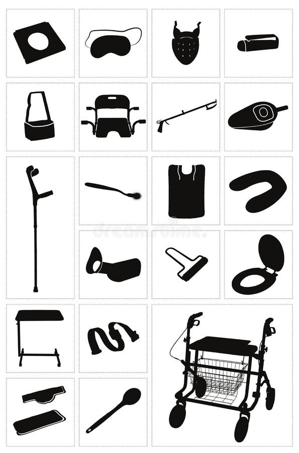 Equipamento médico e fontes modernos - grupo 3 ilustração stock Equipamento médico e fontes modernos - grupo 3 ilustração stock