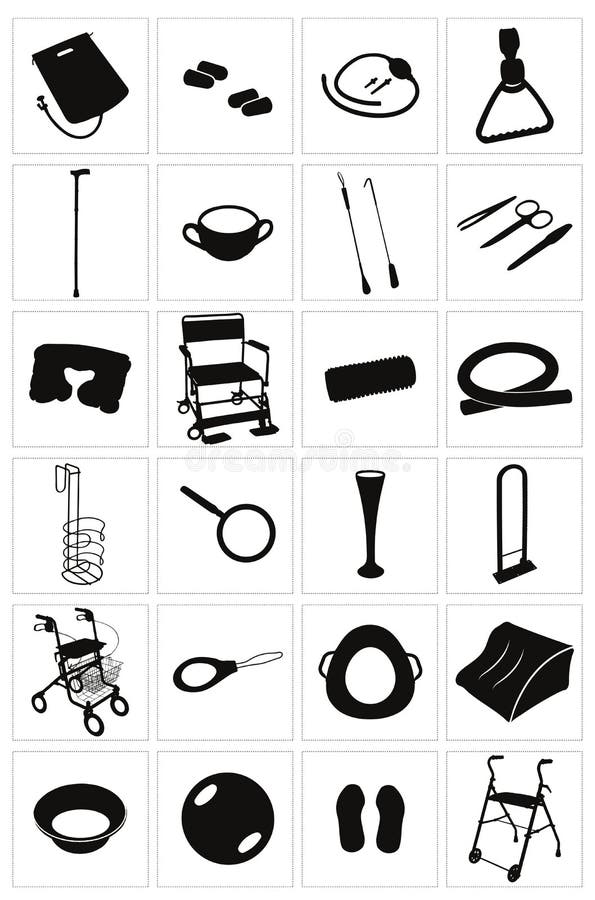 Equipamiento médico y fuentes modernos - sistema 2 libre illustration Equipamiento médico y fuentes modernos - sistema 2 libre illustration