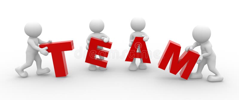 Equipa ilustração stock