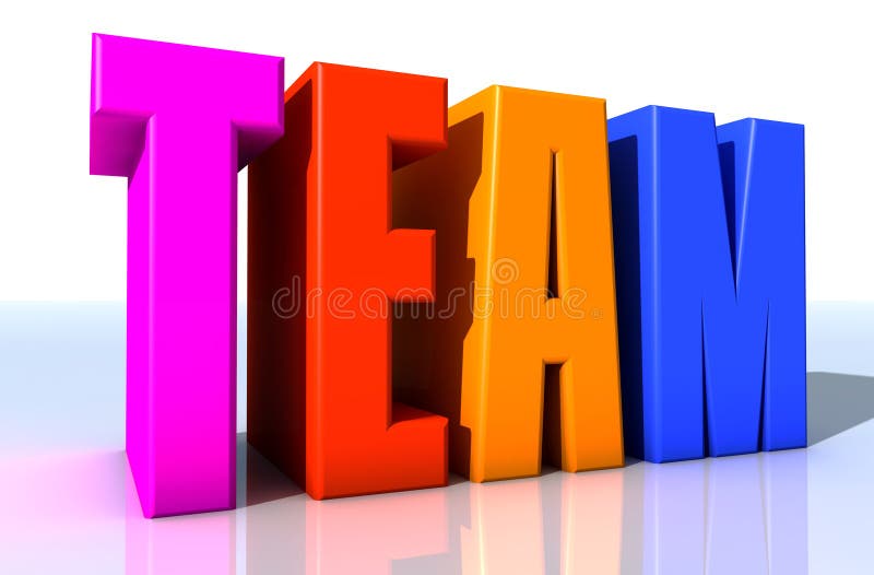 Equipa ilustração royalty free