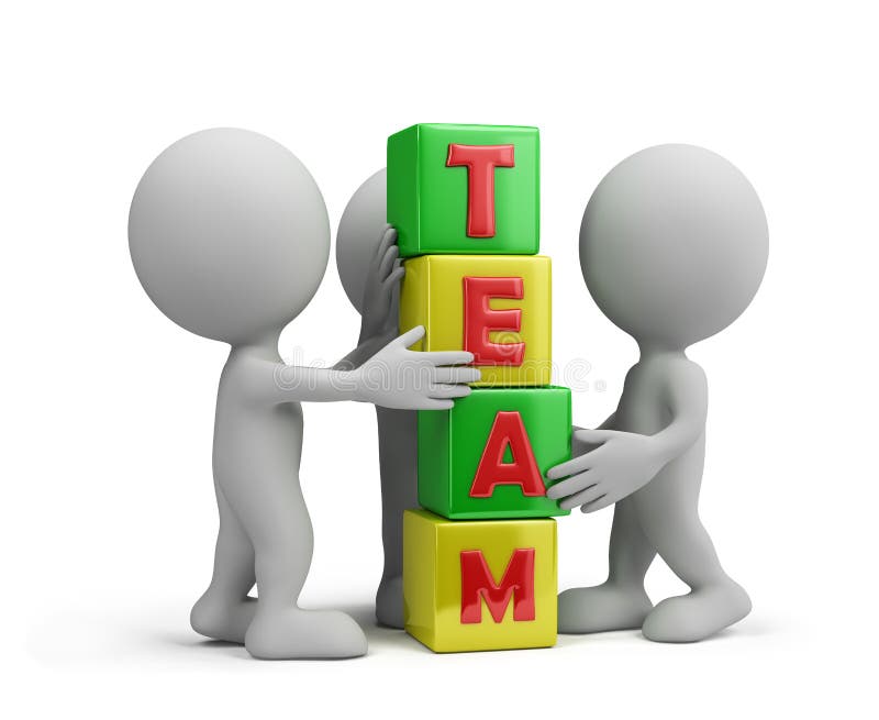 Equipa ilustração stock