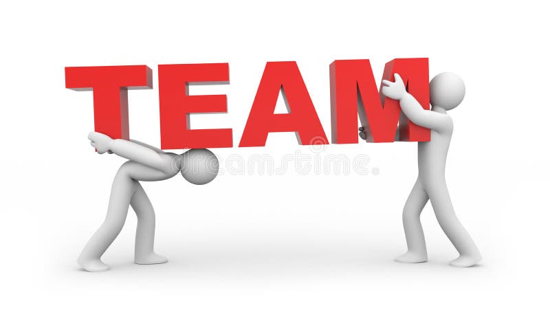 Equipa ilustração do vetor