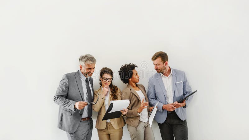 Equipe diversa alegre do negócio que discute o trabalho imagens de stock royalty free Equipe diversa alegre do negócio que discute o trabalho imagens de stock royalty free