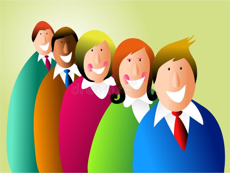 Equipe do negócio ilustração royalty free Equipe do negócio ilustração royalty free
