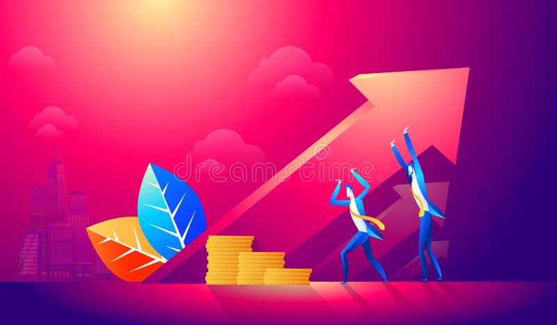 Equipe do negócio que sustenta a seta, representando o crescimento e o sucesso no negócio Ideia consultiva, do apoio e do negócio ilustração do vetor Equipe do negócio que sustenta a seta, representando o crescimento e o sucesso no negócio Ideia consultiva, do apoio e do negócio ilustração do vetor