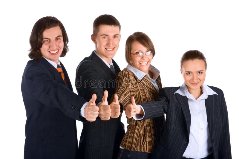 Equipe nova bem sucedida do negócio imagens de stock royalty free Equipe nova bem sucedida do negócio imagens de stock royalty free