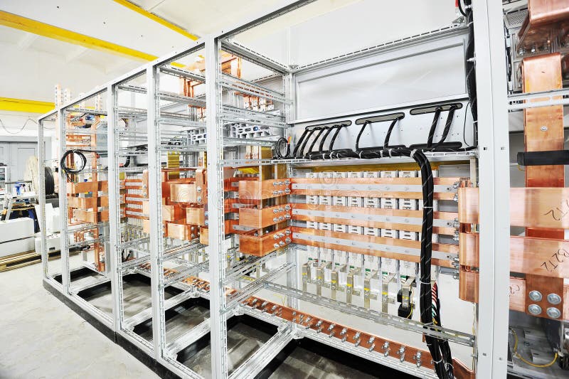 电机设备-电子equipm制造机架 免版税库存图片