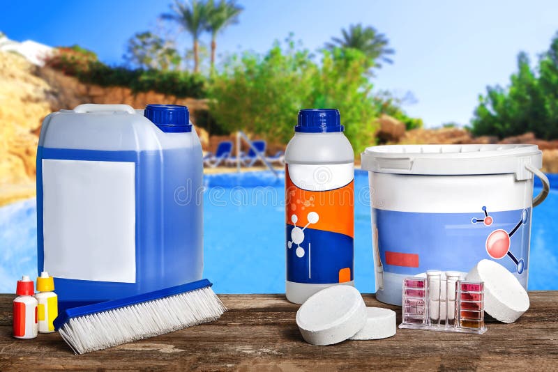 Equipment with Chemical Cleaning Products and Tools for the Maintenance