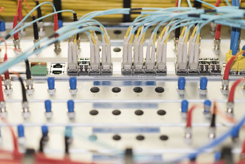 Equipment for the Data Network , New Technology Closeup, Soft Focus