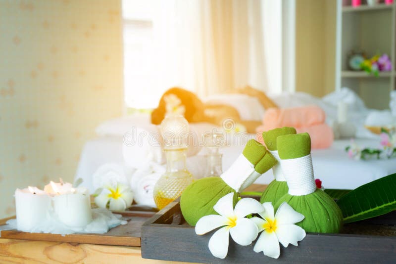 Equipment for Massage Treatment Spa Concept Stock Photo Image of