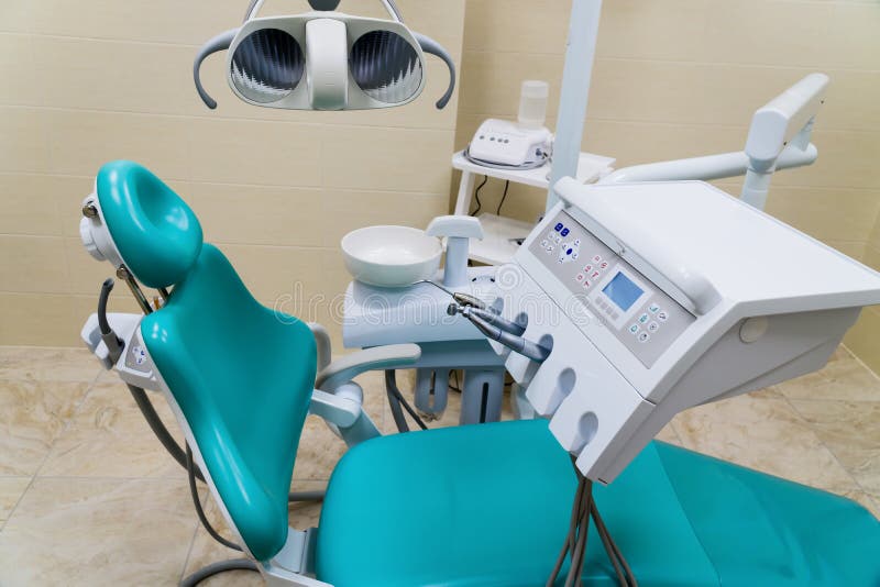 Equipment in Modern Dental Office Stock Photo Image of blue, hygiene