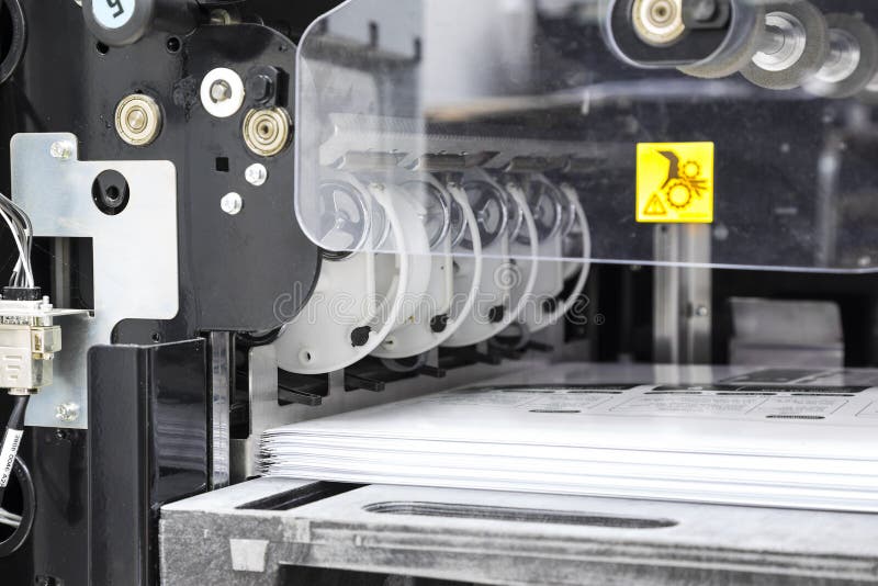 The Equipment for a Press in a Modern Printing House Stock Image