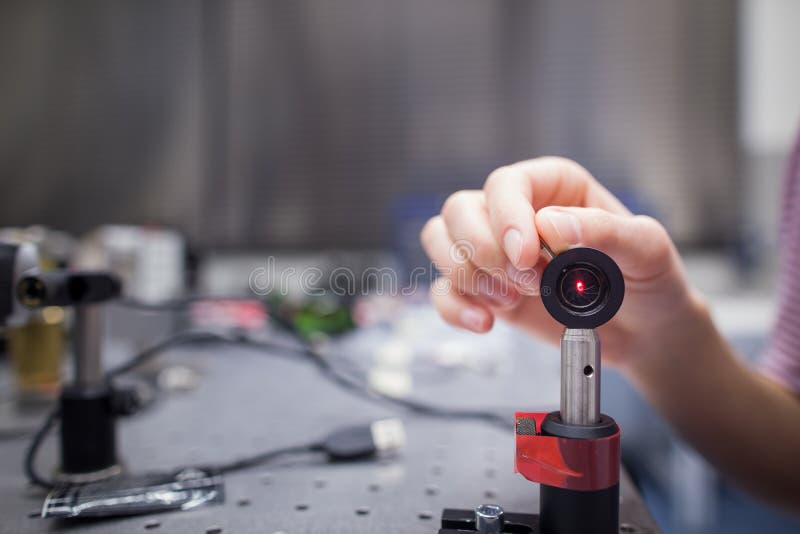In a quantum optics lab stock photo. Image of research 155810336