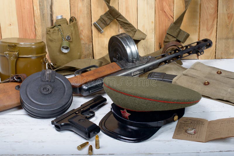 Equipment of the Soviet Soldier Stock Image Image of equipment